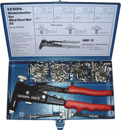 Набор GBM10 M4...M6 + 4 вида гаек GASIPA 7530013