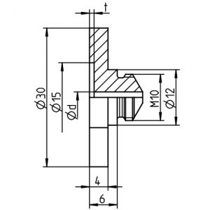 Плоская насадка PA 17/36 t=1.1 мм. c выемкой GESIPA 7253152 ― GESIPA SHOP